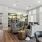 a clubroom library with chairs and books